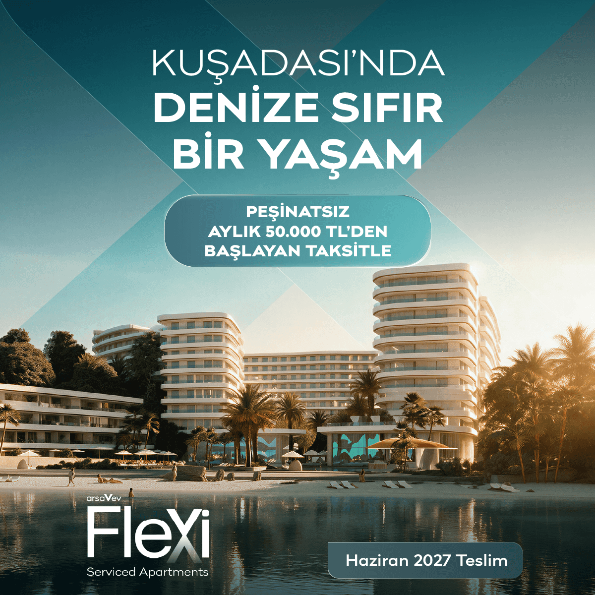 Mieteinnahmen direkt am Meer in Kuşadası mit arsaVev Flexi