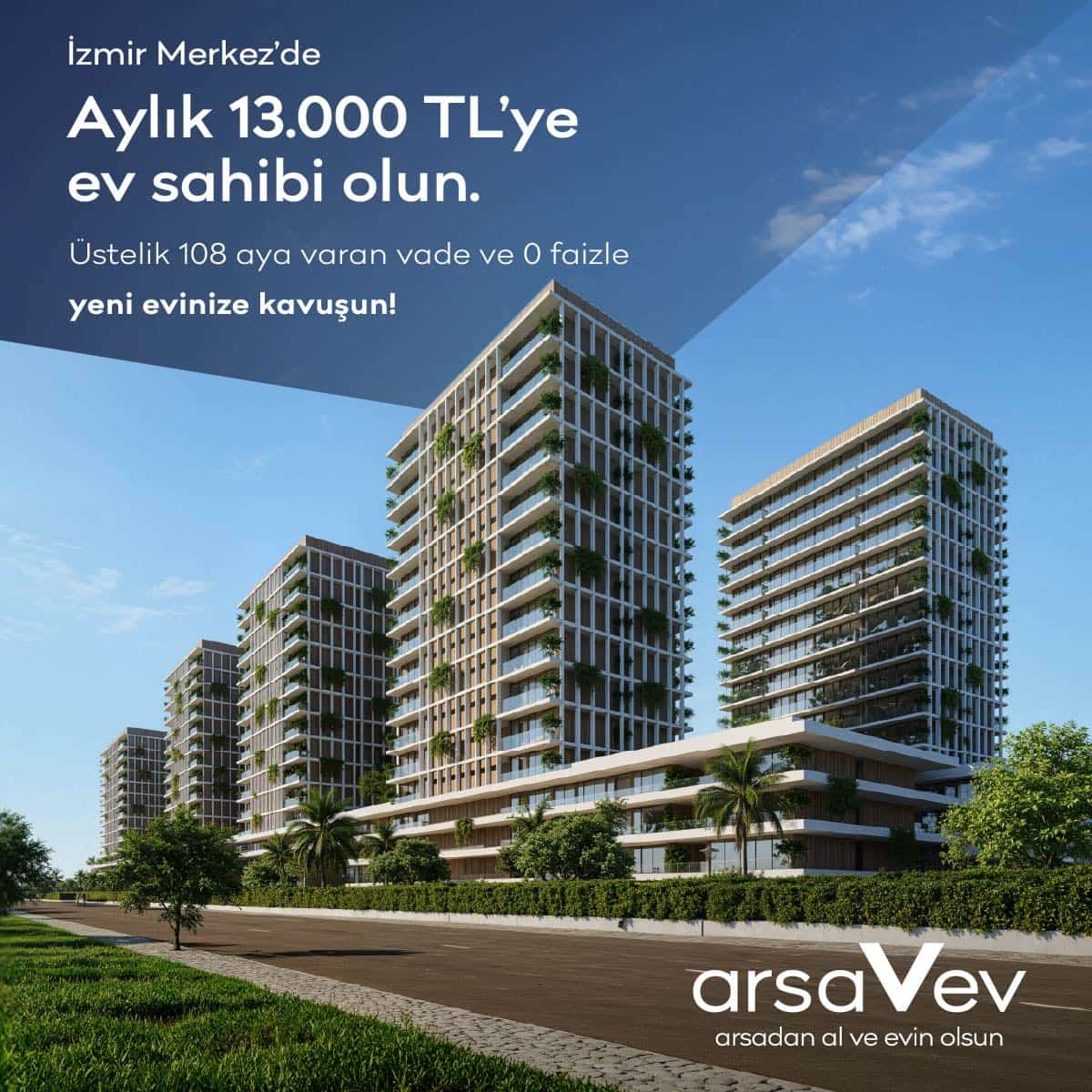 Werden Sie in İzmir Merkez für 13.000 TL im Monat Eigenheimbesitzer