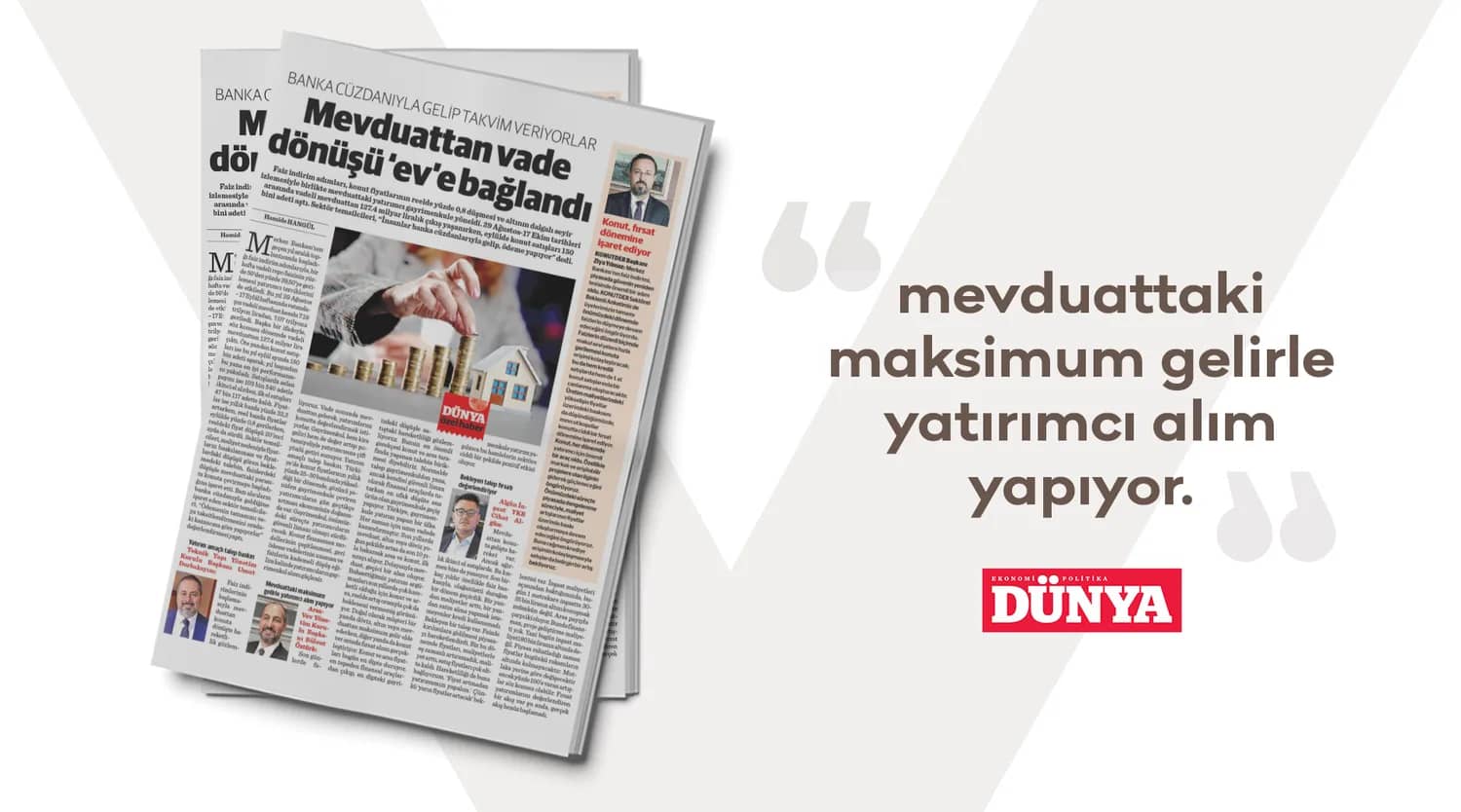 The investor is buying with the maximum return on deposits.