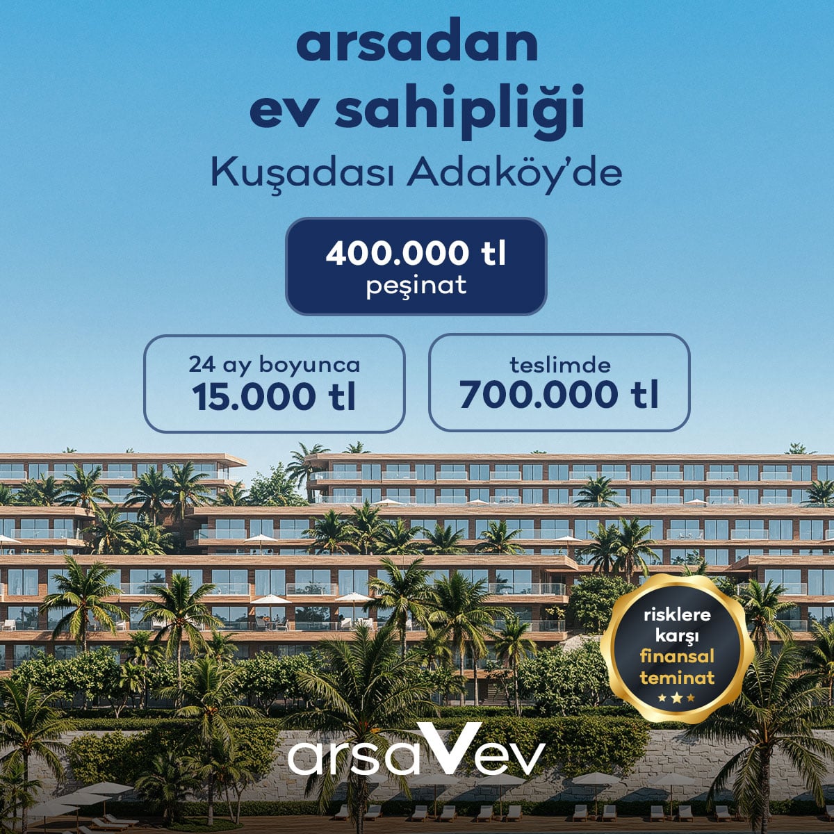 Ege’nin en özel lokasyonlarından Kuşadası Adaköy’de kazançlı bir yatırım fırsatı sizi bekliyor.